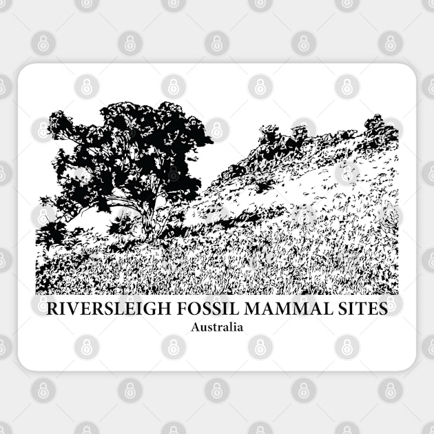 Riversleigh Fossil Mammal Sites - Australia Magnet by Lakeric